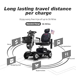 Metro Mobility Scooter for Seniors-4 Wheel Compact