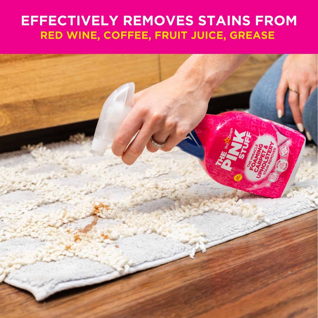 Stardrops - The Pink Stuff - The Miracle Foaming Carpet & Upholstery Stain Remover