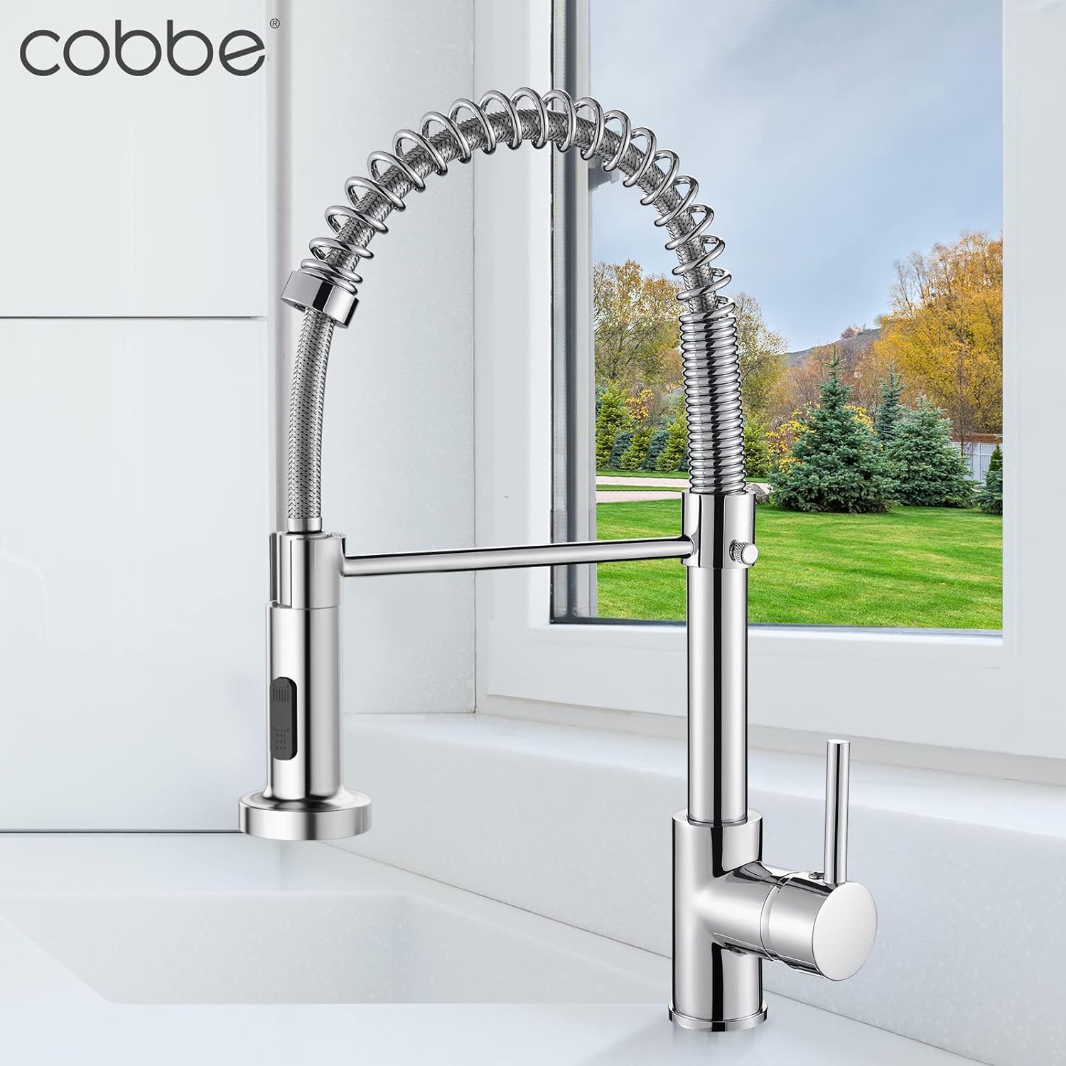 Cobbe Küchenspüle Mixer Tap, Chrom 7