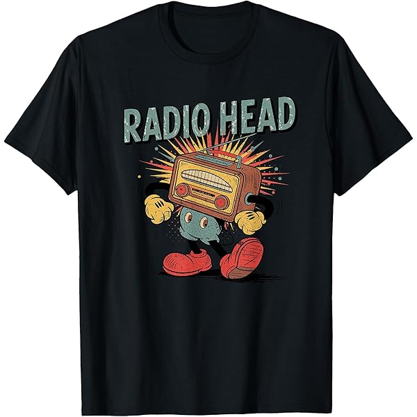 Amazon.com: Vintage Retro Radio Head T-Shirt : Clothing