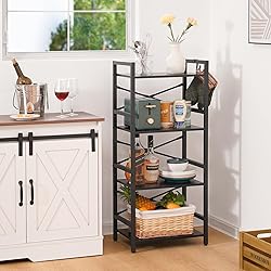 Yoobure 4 Tier Bookshelf - Small Book Shelf
