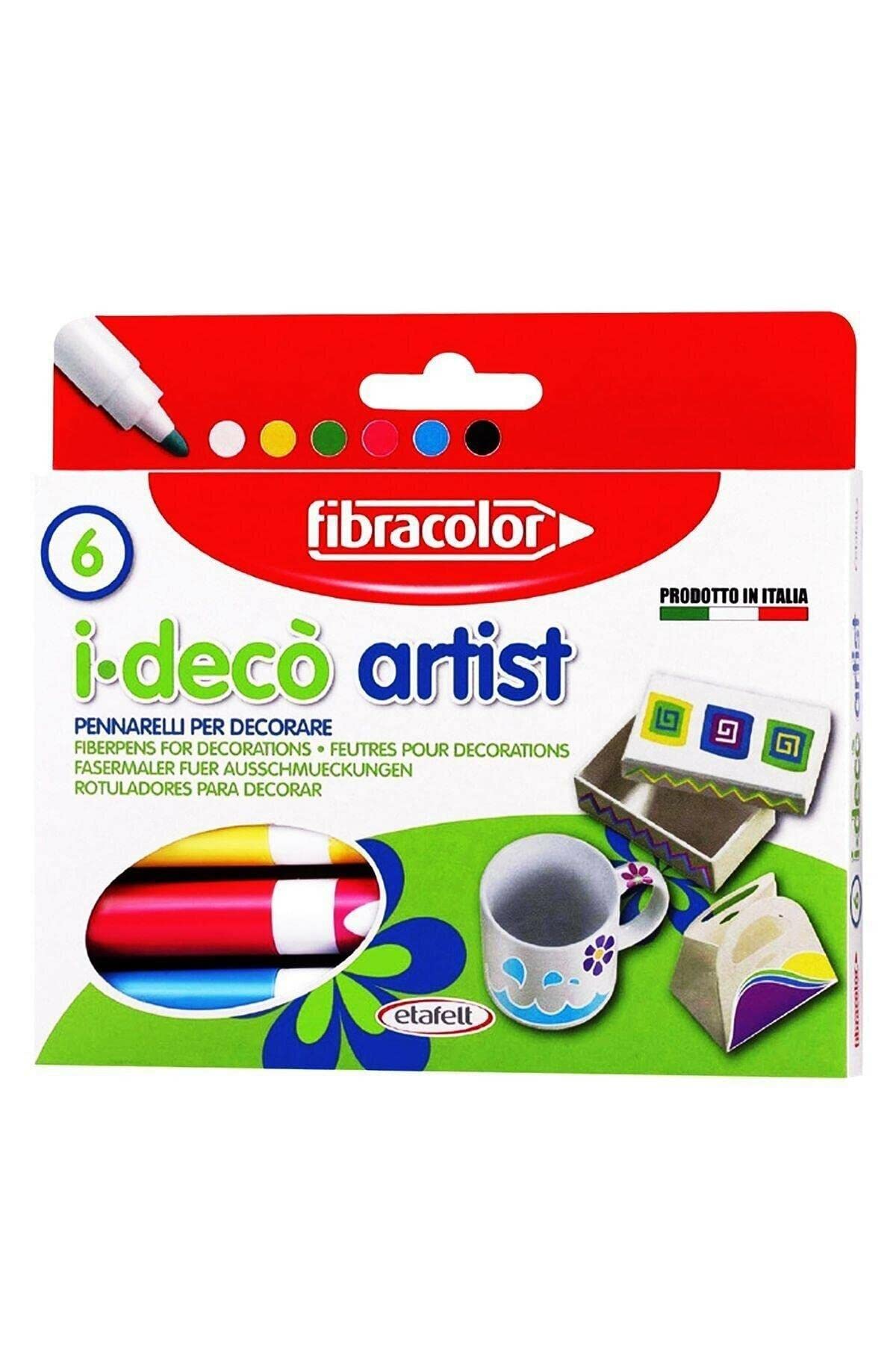 FIBRACOLOR I-Deco' Artist Pack of 6 Chunky Tip Gel Ink Pens
