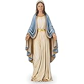 BC Catholic Blessed Virgin Mary Statue, Holy Mother Figure for Altar, Catholic Home Decor, Religious Gifts to Mom，12.5" H, Hand Painted Classical Renaissance Sculpture Masterpiece by Buildclassic