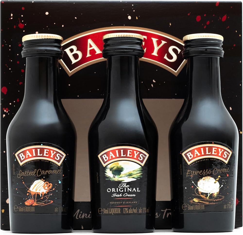 Baileys Gift Set - Irish Cream, Espresso, Salted Caramel Miniatures
