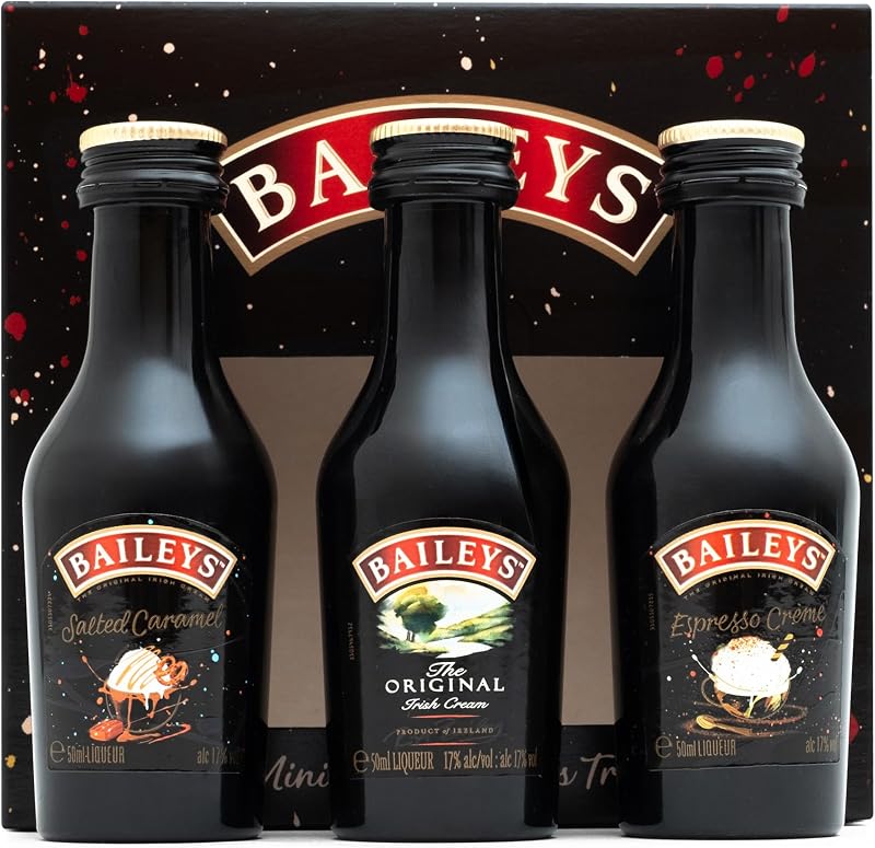 Baileys Gift Set - Irish Cream, Espresso, Salted Caramel Miniatures