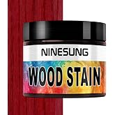 Ninesung Red Wood Stain | Wood Dye Powder for Indoor and Outdoor | Furniture Dye | Fast Drying | Furniture Stain for Wooden Pigment Coloring Powder (Red, 2 Ounces)