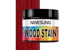 Ninesung Red Wood Stain | Wood Dye Powder for Indoor and Outdoor | Furniture Dye | Fast Drying | Furniture Stain for Wooden Pigment Coloring Powder (Red, 2 Ounces)