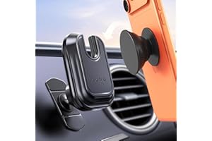 pop-tech Car Phone Mount for Socket Grip, Strong Sticky Cell Phone Holder for Auto Dashboard, Adjustable Adhesive Car Mount C