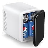 CROWNFUL Mini Fridge, 4 Liter/6 Cans Portable