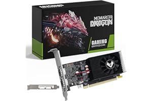 MOUGOL AMD Radeon R7 350 Graphics Card with 4G 128Bit GDDR3 Memory Equip with PCI Express*16 2*HDMI Video Card for Office Wor