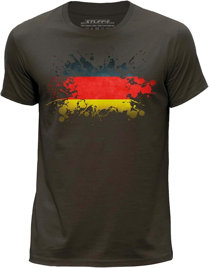 Stuff4 Men's XX Large (XXL) Dark Brown Round Neck TShirt/Germany