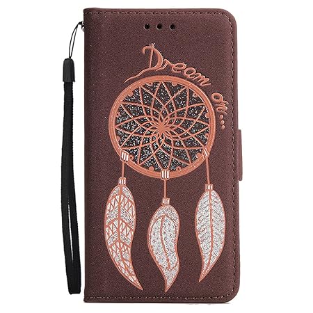 HUDDU Kompatibel mit Schutzhülle Samsung Galaxy S6 Edge Windspiele Hülle PU Leder Case Flip Cover Ultra Dünn Handyhülle Handy