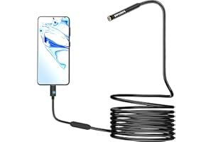1080P Endoscope Snake Inspection Camera, Pancellent Type C Borescope, WiFi Scope Camera with 6 LED Lights for Android and iOS Smartphone, iPhone, iPad, Samsung (9.84FT)