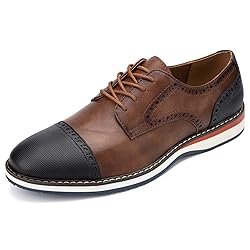 Meijiana Men's Oxfords Casual Dress Shoes Leather