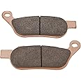 Sintered Metal Rear Brake Pad Fits for Harley Davidson 08-17 Dyna and Sofail Rear Brakes.-OEM : 42298-08