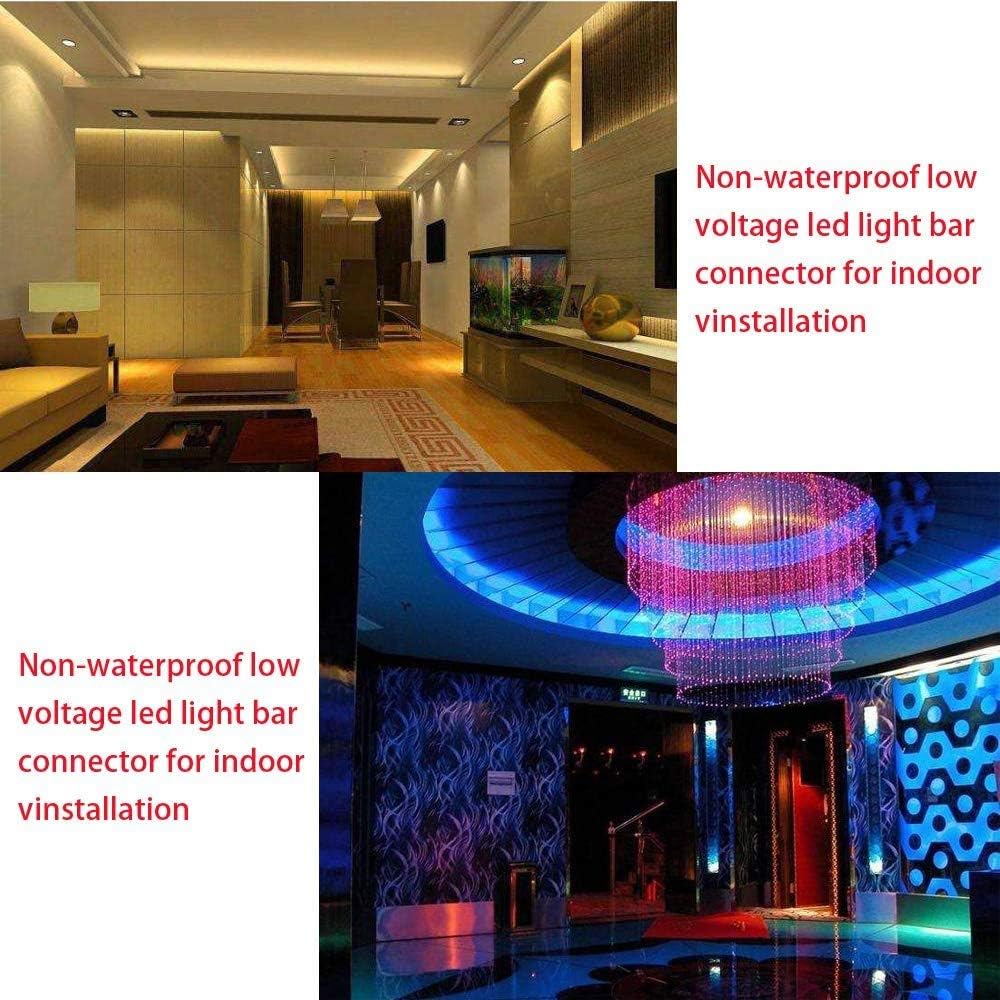 20Pcs 10mm L Shape 4 Pins RGB PBC LED Light Strip Connector Gapless Strip to Strip Solderless Adapter for 5050 SMD RGB LED Strip Lights - - 