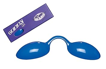 UV Schutzbrille Farbe: blau - Solariumbrille, Sonnenschutzbrille, Nasenclip Sunny Light, 600000-blau