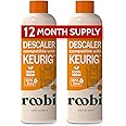 Roobi Keurig Compatible Descaling Solution & Cleaner. Specially Formulated for Keurig Descaling & Cleaning. 2 Uses per Bottle, 2 Pack. Carbon Neutral Keurig Descaling Kit.