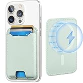 TopMade for Magsafe Wallet, Strongest Magnetic Card Holder for iPhone 17, iPhone 16/15/14/13/12 Series, Leather Magnetic Phone Wallet with Powerful Magnets, RFID Blocking, Fit 4 Cards, Green