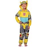 INTIMO Transformers Boys' Retro Union Suit One Piece Pajama Outfit - Optimus Prime and Bumblebee Styles Available