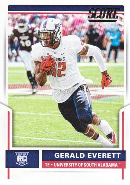 2017 Score Football 356 Gerald Everett Rc South Alabama