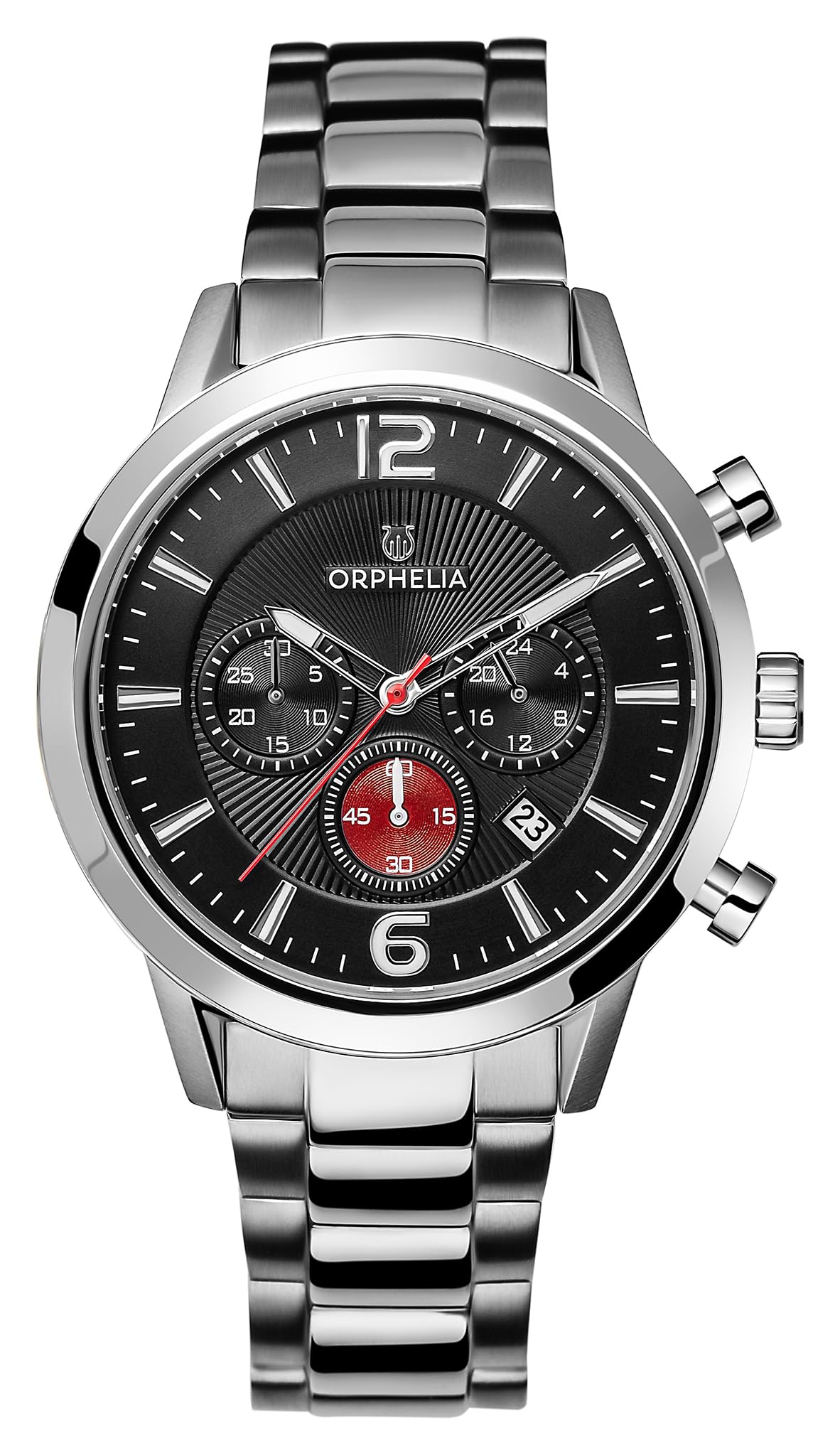 ORPHELIA Mens Chronograph Quartz Watch with Stainless Steel Strap OR82807