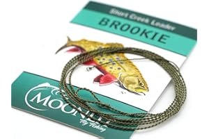 MOONLIT FLY FISHING Brookie Short Furled Leader (Blue Line Fishing Fly Leader)