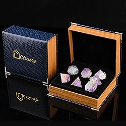 Cttasty DND Dice Set Resin Sharp Edge Dice Set