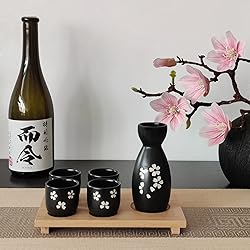 5 Pieces Sake Set 200ml Sake Pot 50ml Sake Cup Set