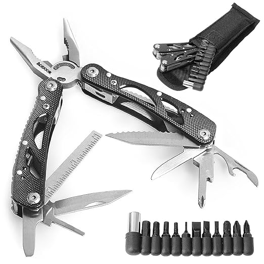 title=Aodoor Pinza Multiuso 24 in 1 Acciaio Inox, morsetto esterno pinze