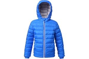 Rokka&Rolla Boys' Ultra Lightweight Packable Down Puffer Jacket Coat