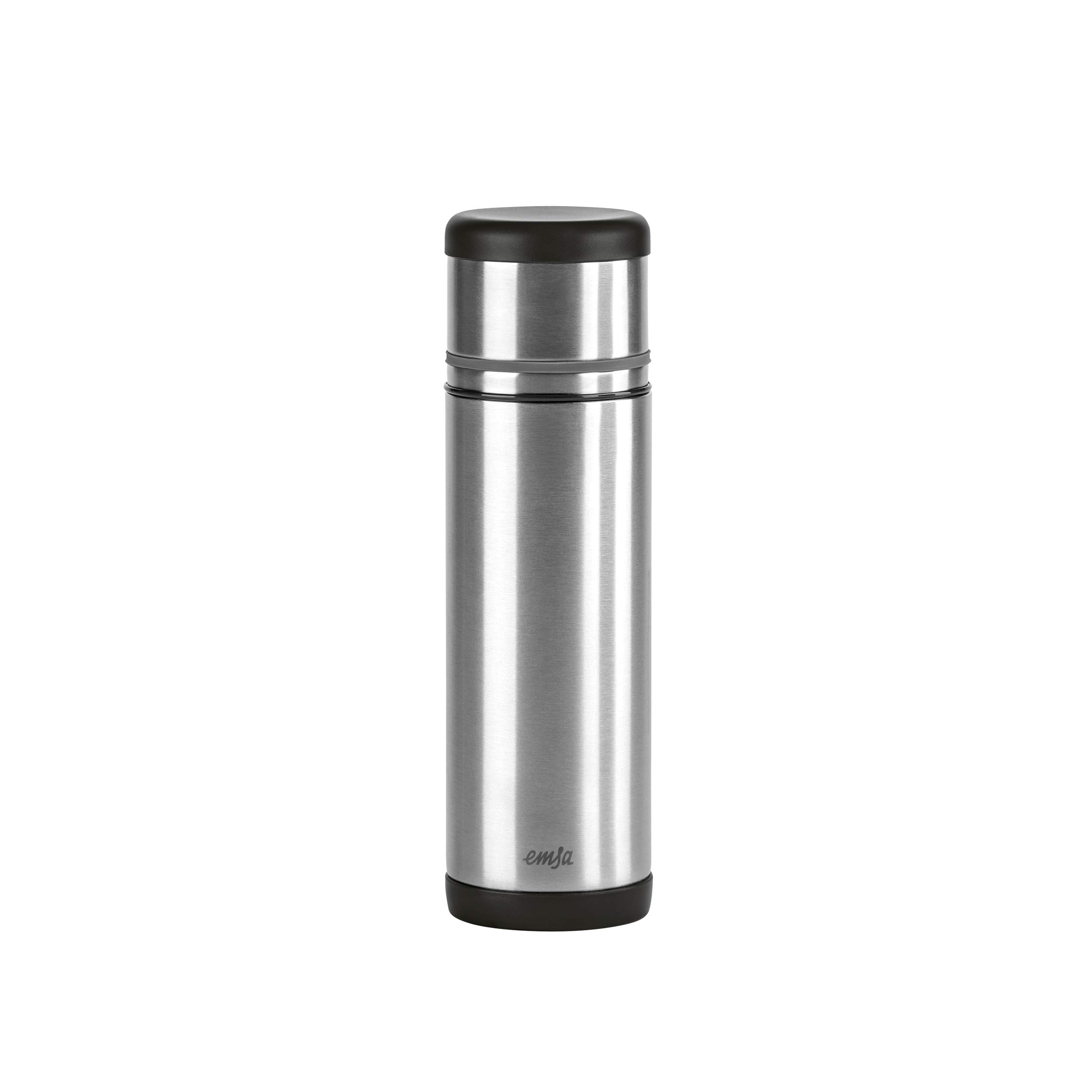 Emsa 509237 Mobility Safe Loc Pro closure, insulated flask. 0.5 litres, black/grey