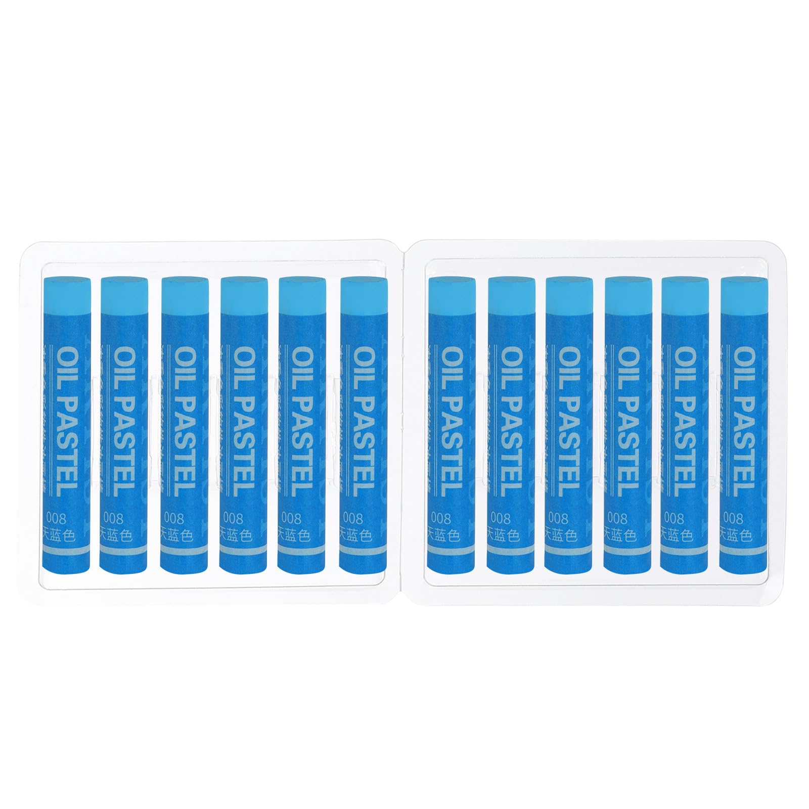 PATIKIL Sky Blue Oil Pastels, 12Pcs Soft Oil Crayons Creamy Pastels Stick Art Supplies for Art Painting Drawing Blending Graffiti for Artists Beginners