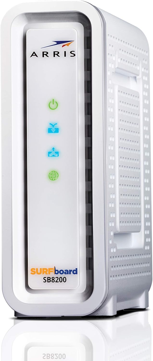 ARRIS SURFboard SB8200 DOCSIS 3.1 Gigabit Cable Modem, Approved for Cox, Xfinity, Spectrum & others: Computers & Accessories