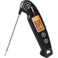 ThermoPro TP605 Instant Read Digital Meat Thermometer for Cooking, Waterproof Food Thermometer with Backlight & Calibration, 