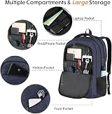 MATEIN 17 Inch Laptop Backpack TSA Water Resistant Large College Travel Bag view 6