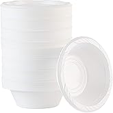400 Count Disposable 5 ounce White Plastic Dessert Bowls