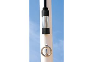 Airhead Bimini Top Flag Holder - Attaches to Most Bimini Tops - Polished Aluminum for Durability - Enhanced Visibility and Safety for Watersports