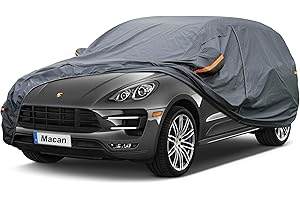 GUNHYI Premium Car Cover Custom Fit Porsche Macan (2014-2025), 16 Layers Heavy Duty Car Cover Waterproof All Weather with Zipper Door for Sun Rain Snow Dust Uv Protection