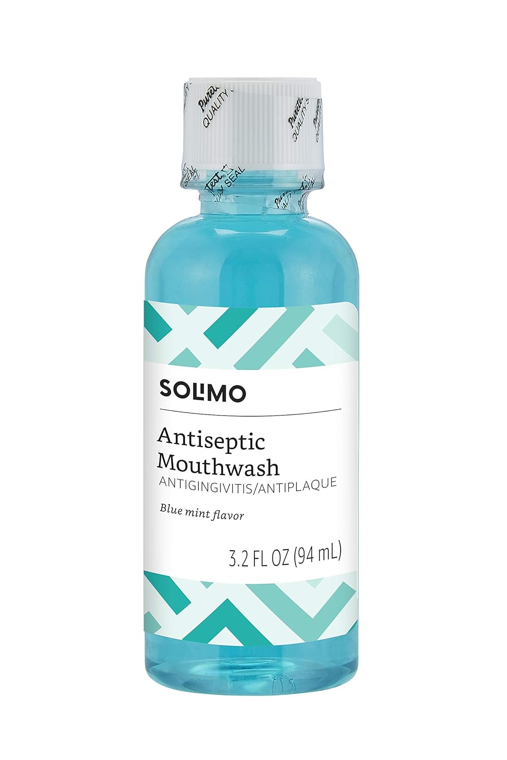  Brand - Solimo Antiseptic Mouthwash, Blue Mint, 1.5 Liters, 50.7 Fluid Ounces, Pack of 1 : Health & Personal Care