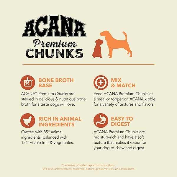 ACANA PREMIUM PATE IN BONE BROTH GRAIN-FREE WET DOG FOOD PUPPY RECIPE 12.8OZ CANS (12 COUNT)