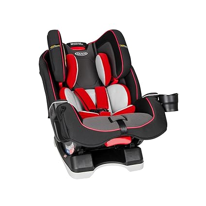 Graco Milestone LX All-in-One-Autositz mit Safety Surround-Seitenaufprallschutz, Gruppe 0+/1/2/3, feuerrot