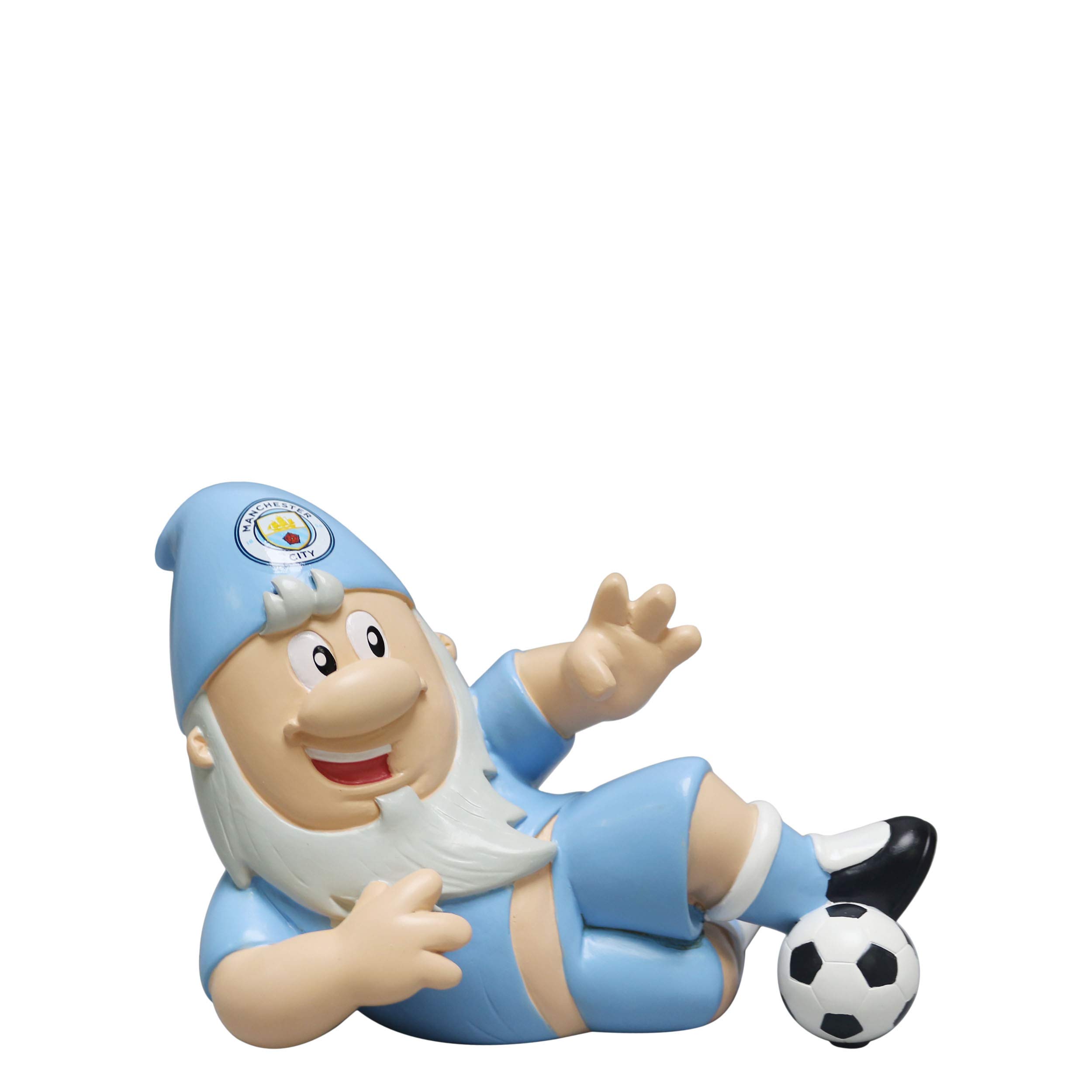 FOCO Officially Licenced Manchester City FC Sliding Tackle Football Garden Gnome