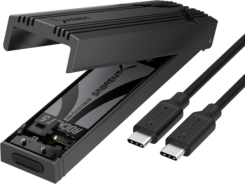 SABRENT NVMe Enclosure USB C 10Gbps M.2 EC-PNVO Aluminium