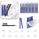 Hearing Aid Wax Guard Kit, Compatible with Audien Hearing Aids(12 Pcs) | Hearing Amplifier Cleaning Tools, Includes 6 Sizes Silicone Dome, Cleaning Brush and Screwdriver, Wax Guards, Carrying Case