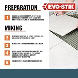 EVO-STIK Grey Tile Adhesive 20kg - Waterproof Floor Wall Interior Exterior view 4