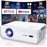 Aurzen EAZZE D1 Smart Portable Outdoor Projector with WiFi and Bluetooth | Built-in APP, Native 1080P, HDR10, Auto Focus/Keystone, DoIby Audio 16W Speakers, Mini Projector for Home &amp; Outdoor Movie Use