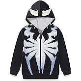 Marvel Spider-Man 2 Miles Morales Venom Boys Full Zip Up Hoodie for Big Kids (Size: 8-20)