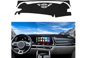 Rilsen Dashboard Cover Mat Custom Fit for 2023 2024 2025 Kia Sportage Dash Cover Nonslip Dash Mat Protector Sunshade No Glare Black