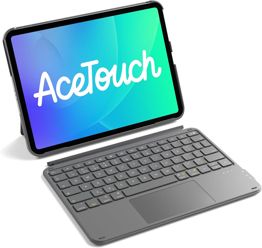 Inateck Ultralight Keyboard Case with Touchpad for iPad Pro/Air 11 inch UK Gray
